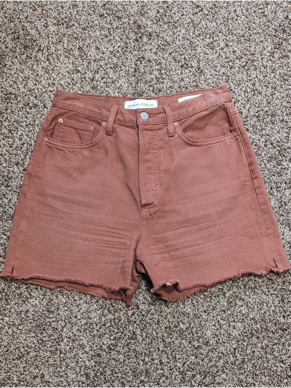 Denim Forum The Yoko Mid Thigh Denim Short Size 27
